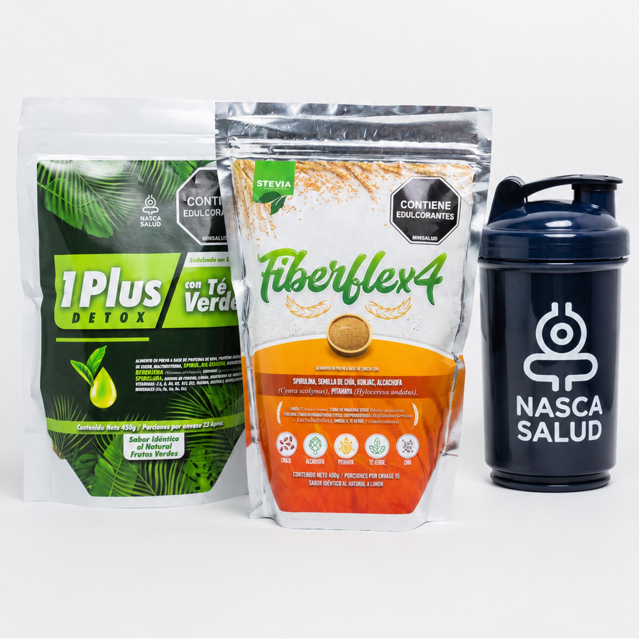 KIT DETOX: One Plus Detox + Fiberflex + Obsequio(Shaker)